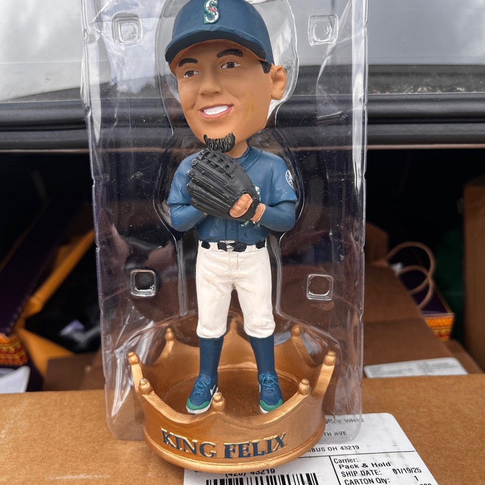 King Felix Bobblehead Figurine - Blue and Gold